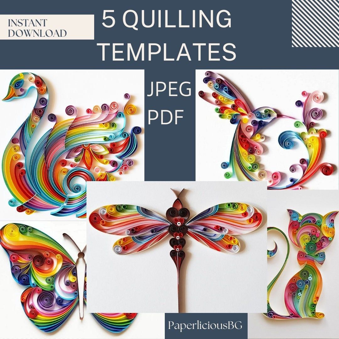Using A Shape Stencil A Beginner’s Guide To Quilling Shapes Printable Templates ...